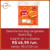 Salsicha Hot Dog Congelada Seara - Pacote 5 kg
