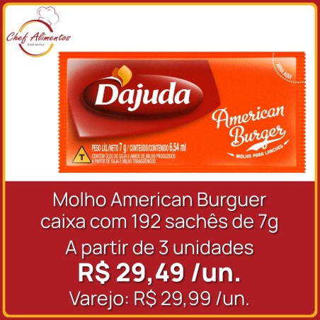 Molho American Burguer Dajuda 7g