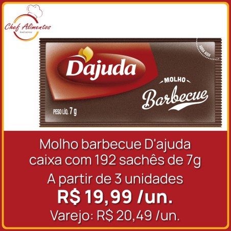 Molho Barbecue D'ajuda Sachê 7g