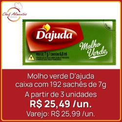 Molho Verde D'ajuda sachê 7g