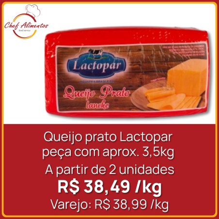 Queijo Prato Lactopar - Peça