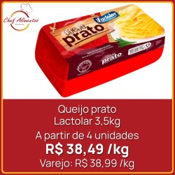 Queijo Prato Lactolar - Peça