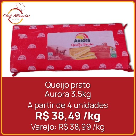 Queijo prato Aurora peça