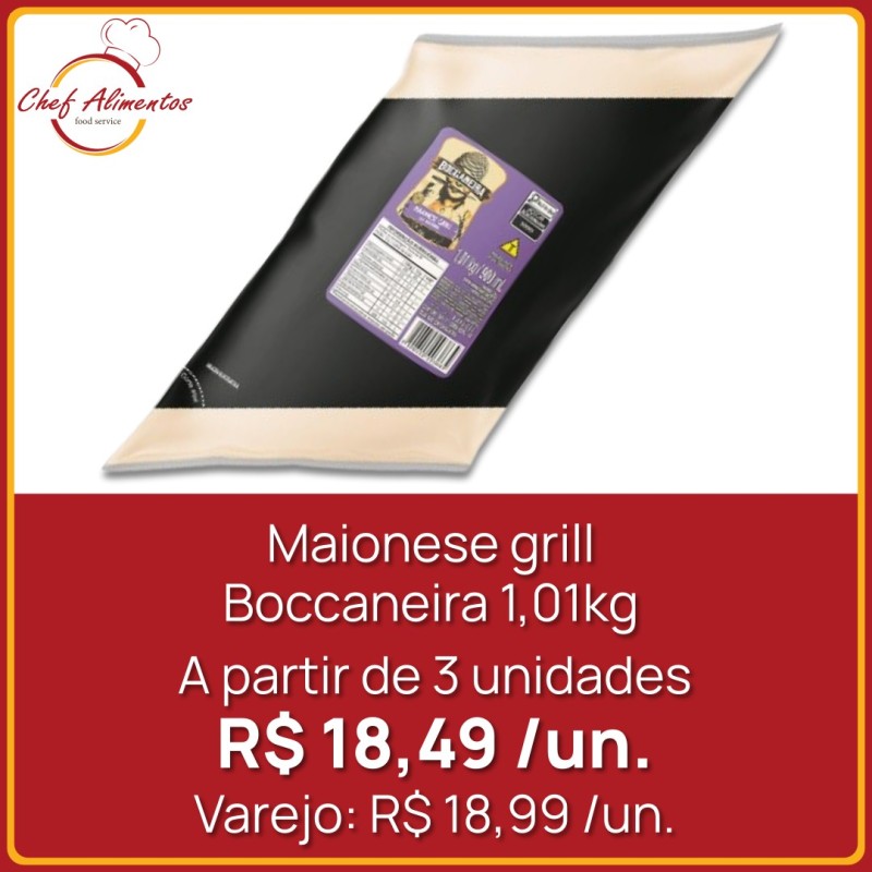 Maionese grill Boccaneira Ekma 1,01kg