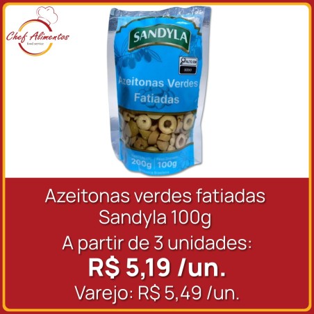 Azeitonas verdes fatiadas Sandyla 100g