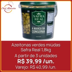 Azeitonas verdes miúdas Safra Real 2kg