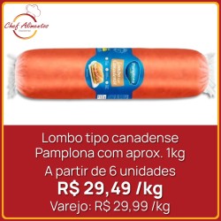 Lombo Tipo Canadense Defumado Pamplona - Peça