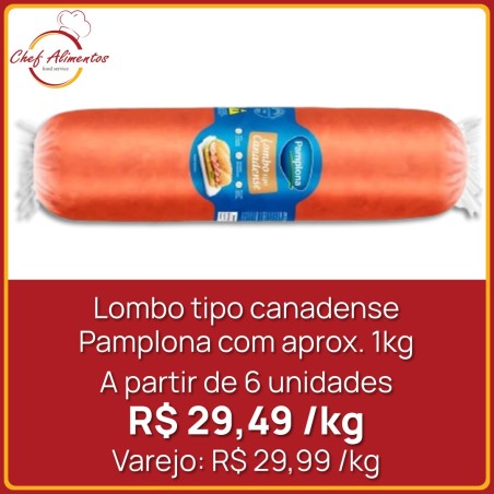 Lombo Tipo Canadense Defumado Pamplona - Peça