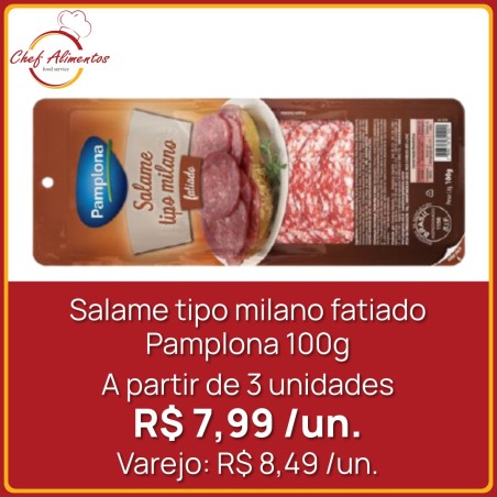 Salame Milano Fatiado Pamplona 100g