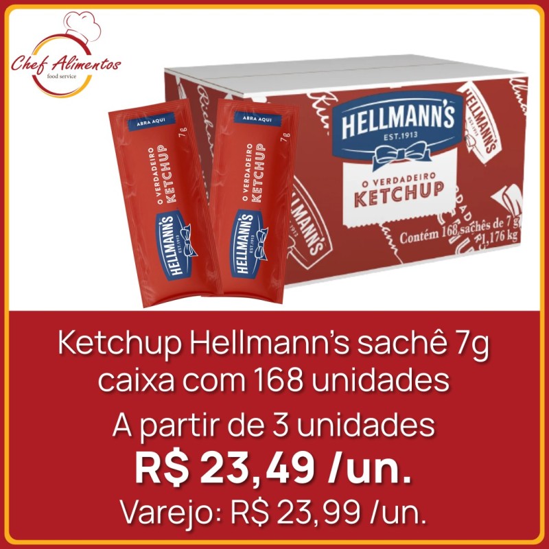 Ketchup Hellmann's sachê 7g