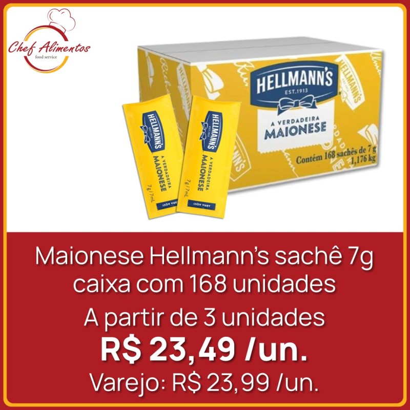 Maionese Hellmann's sachê 7g