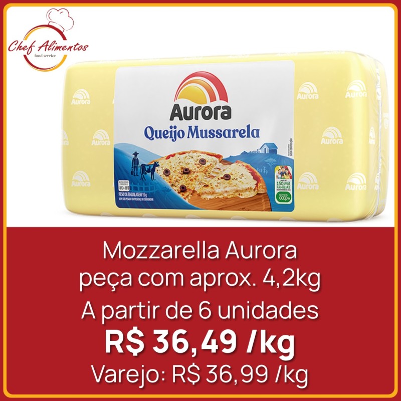 Mozzarella Aurora peça