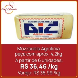 Queijo Mozzarella Agrolima - Peça