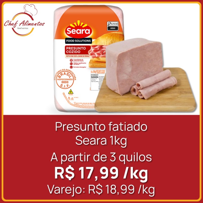 Presunto fatiado Seara 1kg