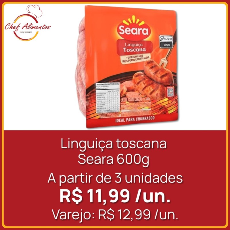 Linguiça toscana Seara 600g