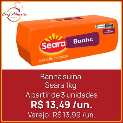 Banha suína Seara 1kg