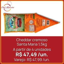 Cheddar Santa Maria - Bisnaga 1,5 kg