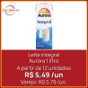 Leite integral Aurora 1 litro