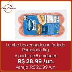 Lombo Canadense Fatiado Pamplona 1kg