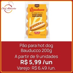Pão para hot dog Bauducco 200g