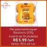 Pão para hambúrguer Bauducco 200g