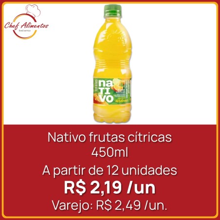 Nativo frutas cítricas 450ml