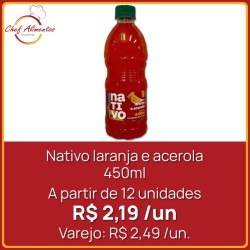 Nativo laranja e acerola 450ml