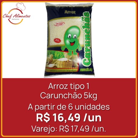 Arroz tipo 1 Carunchão 5kg