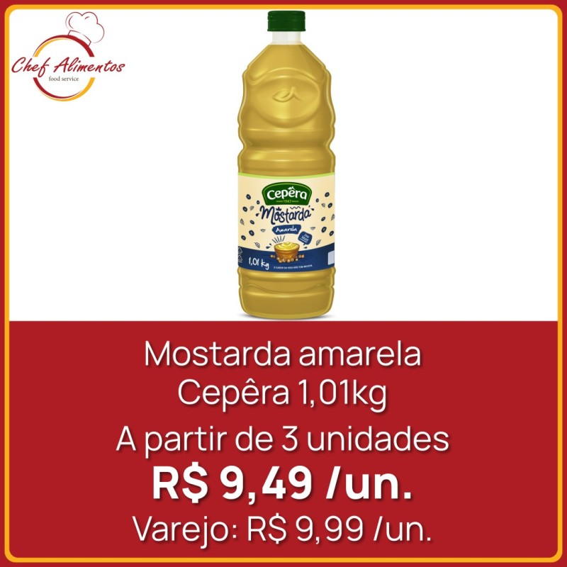 Mostarda amarela Cepêra 1,01kg