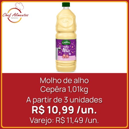 Molho de alho Cepêra 1,01kg