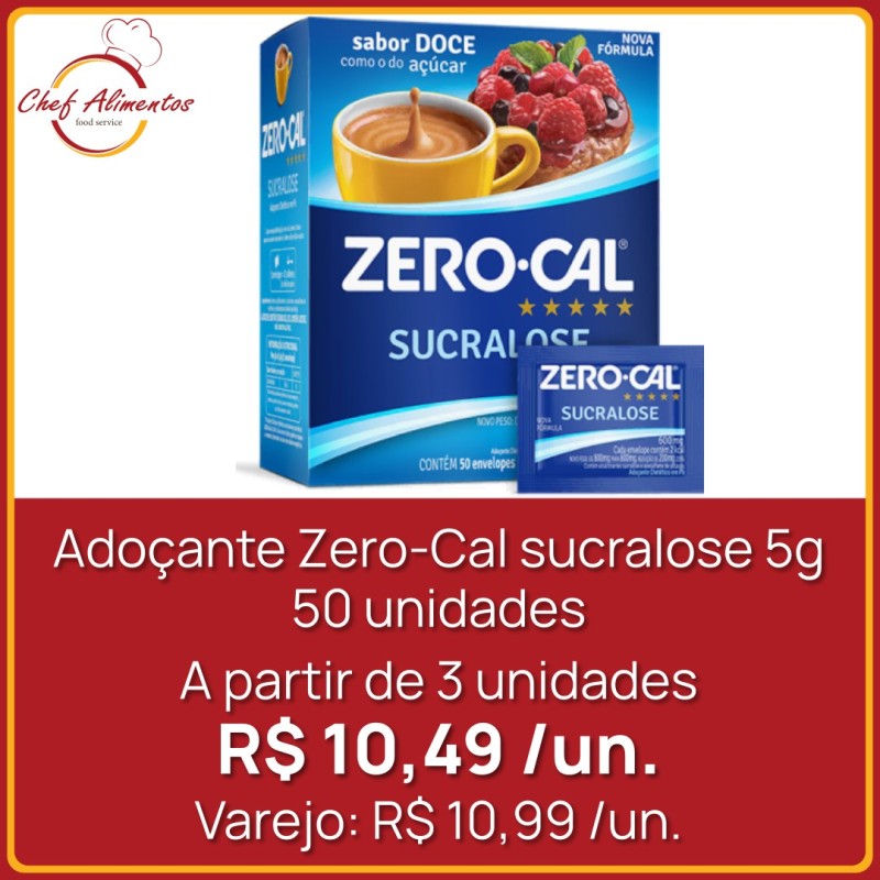 Adoçante Zero-Cal sucralose sachê 5g