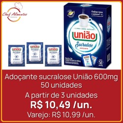Adoçante sucralose União 600mg 50un