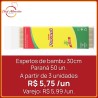 Espetos de bambu 30cm Paraná 50 un