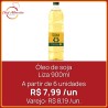 Óleo de soja Liza 900ml
