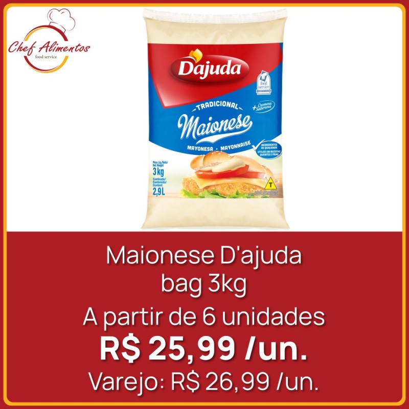 Maionese D'ajuda bag 3kg