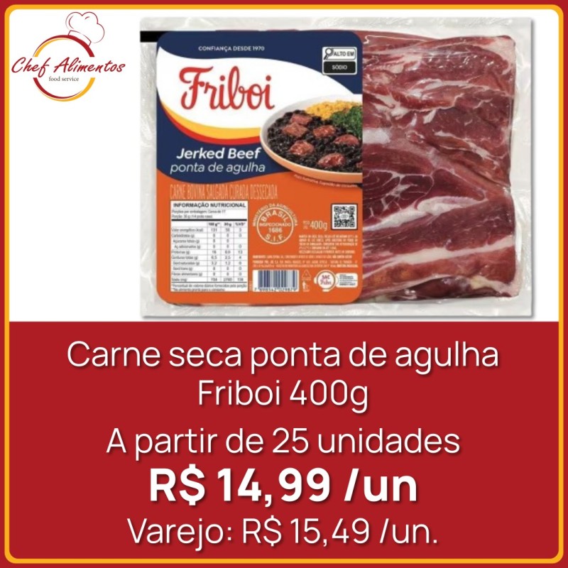 Carne seca ponta de agulha Friboi 400g
