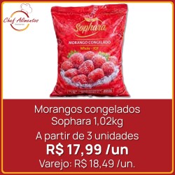 Morangos congelados Sophara 1,02kg