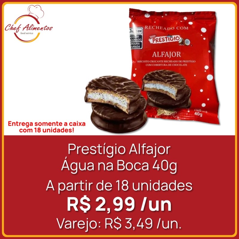 Prestígio Alfajor Água na Boca 40g