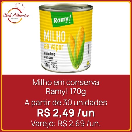 Milho em conserva Ramy - lata 170g
