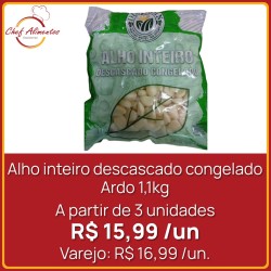 Alho inteiro descascado congelado Ardo 1,1kg