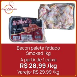 Bacon paleta em fatiado Smoked 1kg