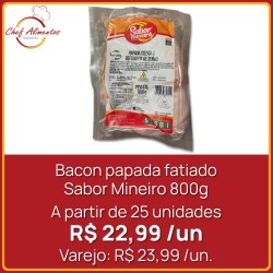 Bacon papada fatiado Sabor Mineiro 800g