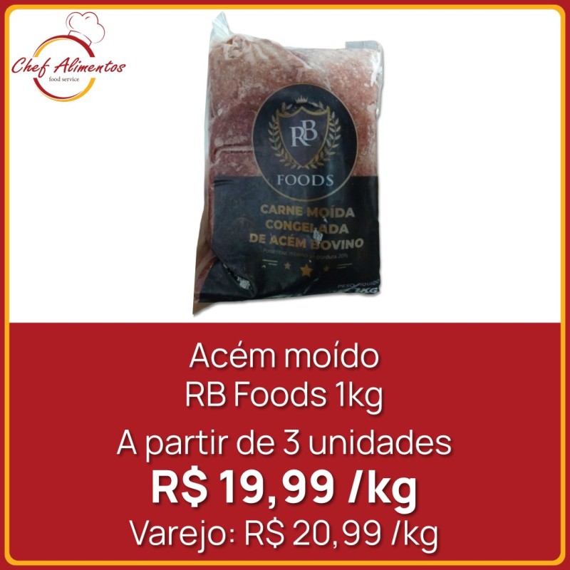 Acém moído RB Foods 1 kg