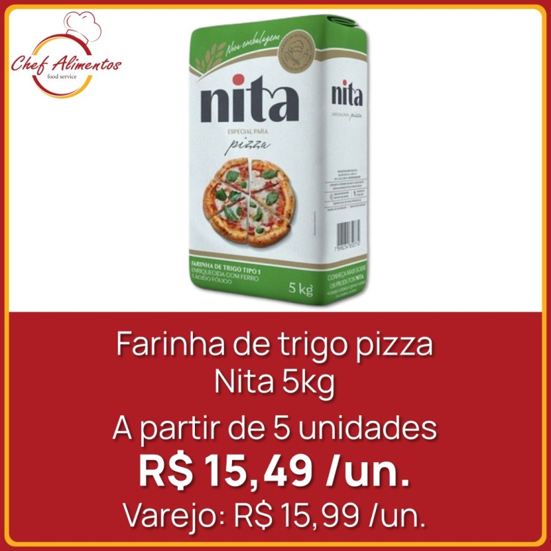 Farinha de trigo pizza Nita 5kg