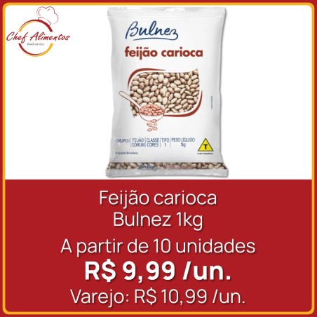 Feijão carioca Bulnez 1kg