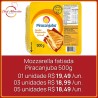 Mozzarella fatiada Piracanjuba 500g