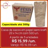 Caixa de sacos em papel semi kraft 20 x 14 cm Fênix Embalagens 500 un