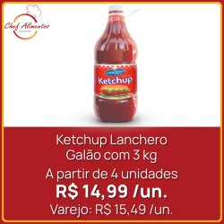 Ketchup Lanchero galão 3 kg