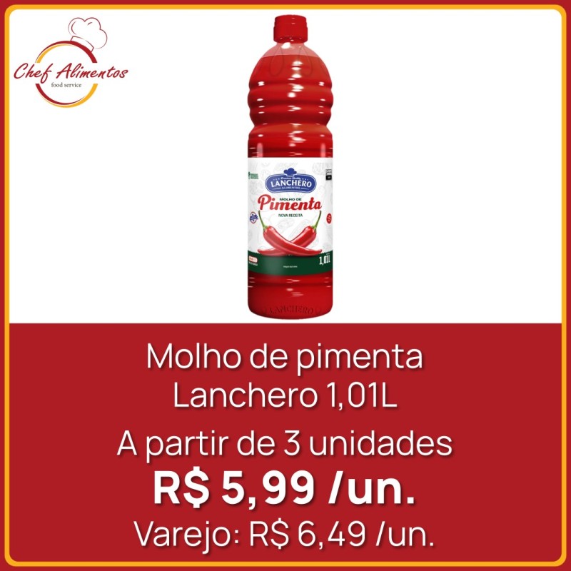 Molho de Pimenta Lanchero 1 Litro
