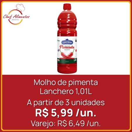 Molho de Pimenta Lanchero 1 Litro
